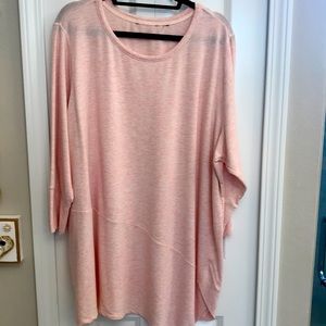 H by Halston French Terry Asymmetric Hem Top